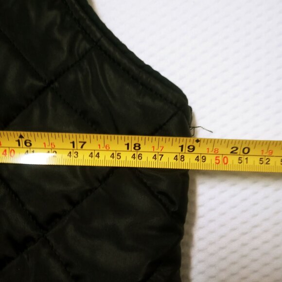 Women's Vest Cool Wear Black Quilted Collared Zipped Closure Jacket Size Small - Picture 12 of 12